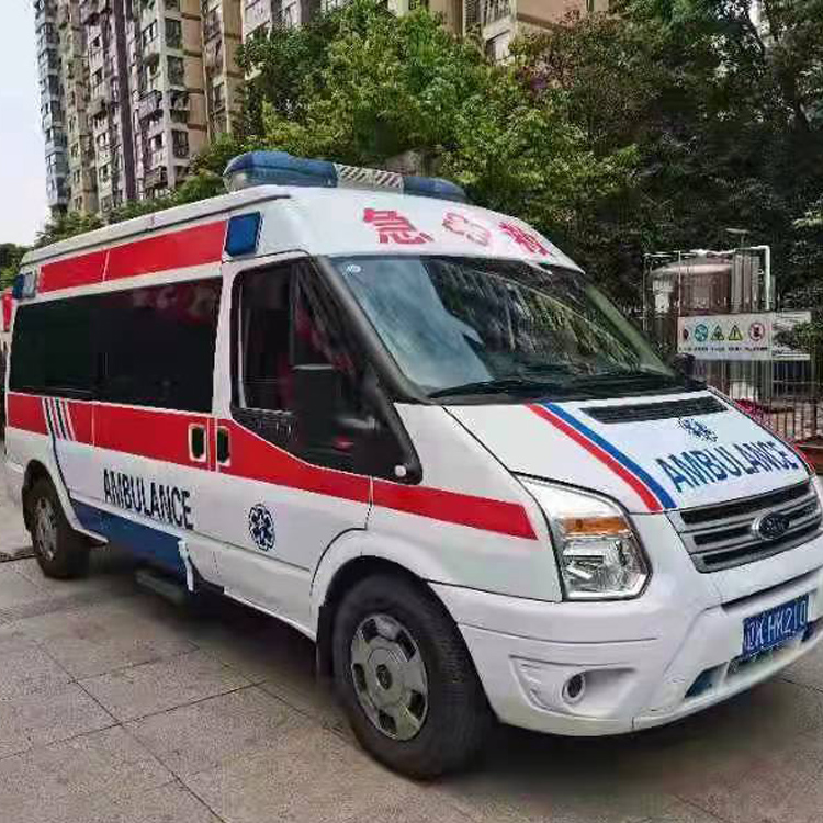 新余长途救护车护送病人返乡